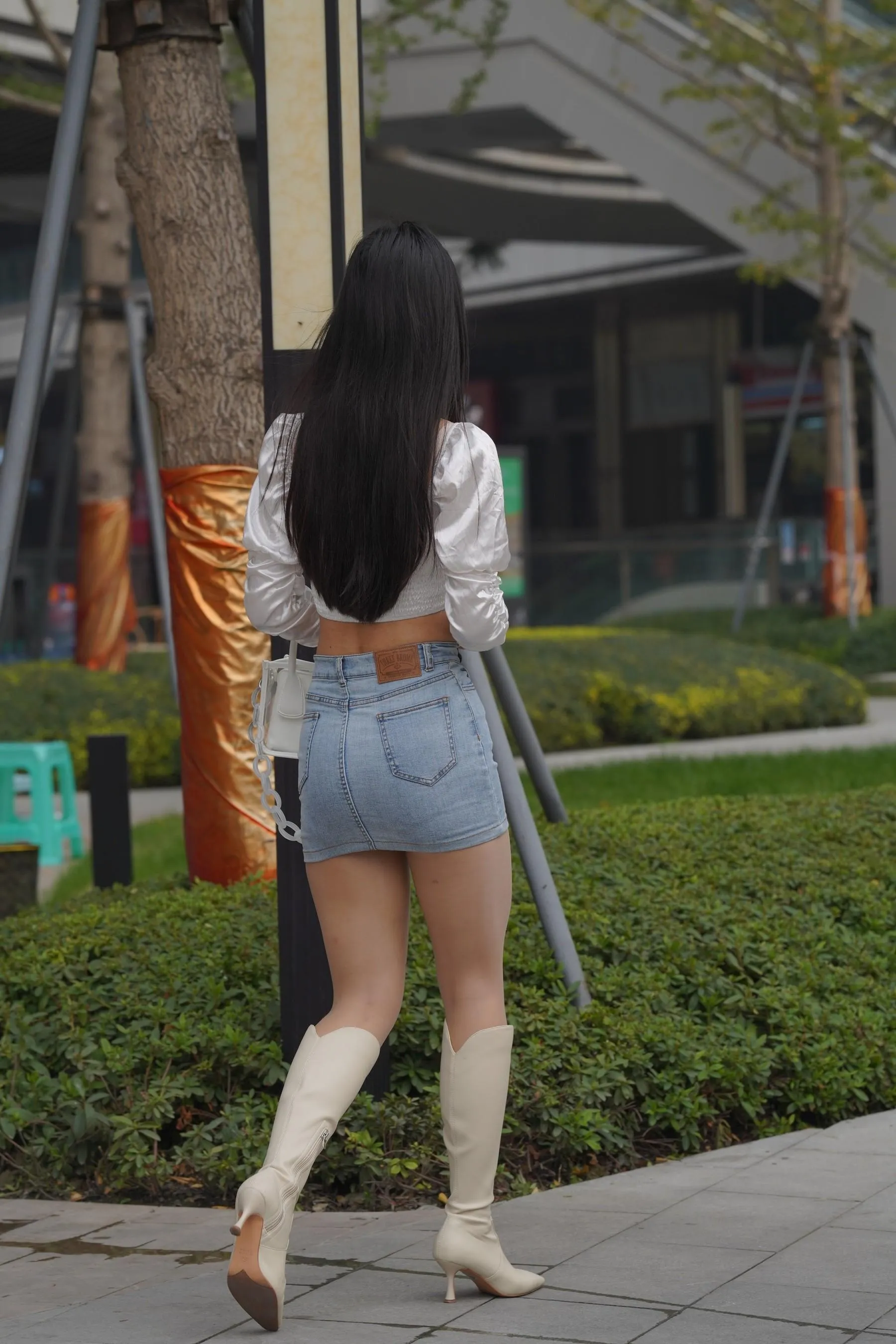 魔镜街拍 NO.170 凯恩街拍摄影-牛仔裙小姐姐 [304P]插图9